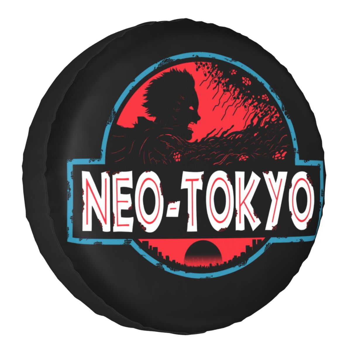 Classic Neo-Tokyo Park Spare Wheel Tire Cover Case Pouch for Jeep Hummer Manga Anime Akira Vehicle Accessories 14 15
